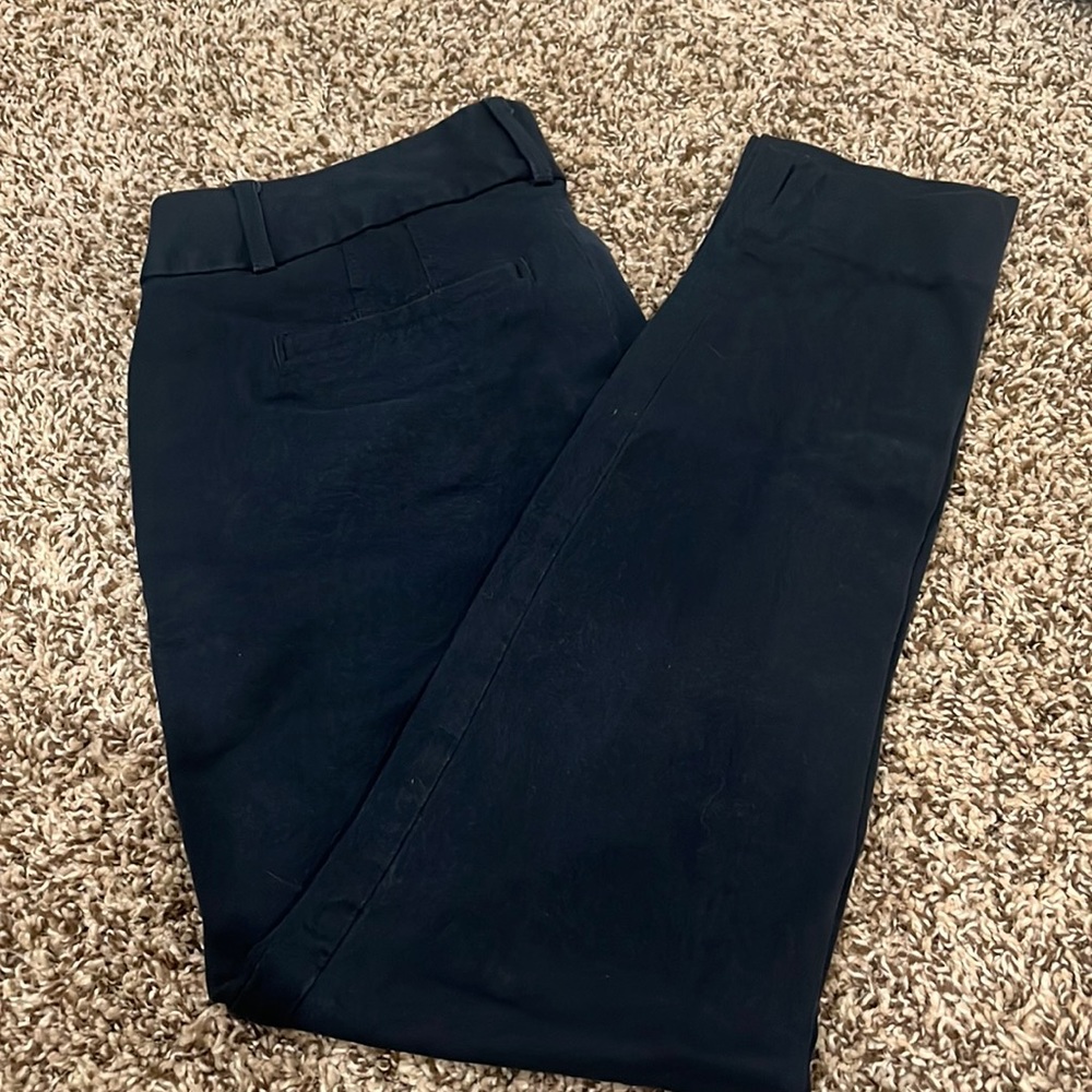 Navy blue ankle slacks